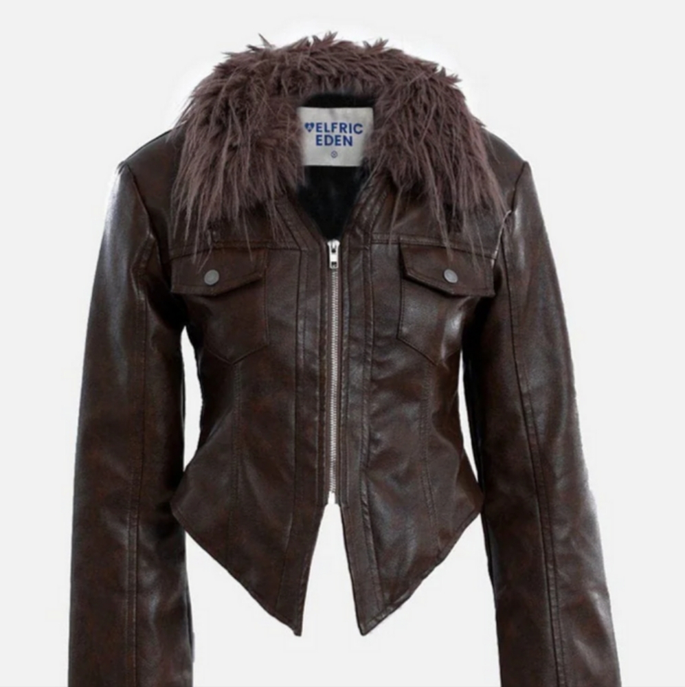 Ælfric Eden faux leather jacket